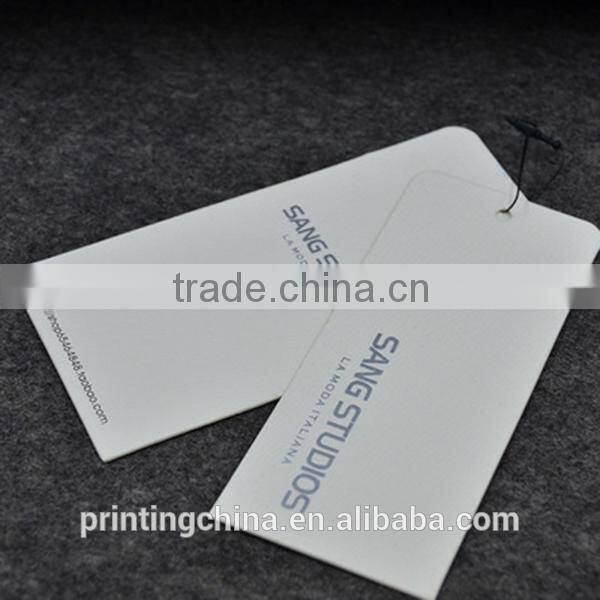 Marketable products printed logo hang tags with rope