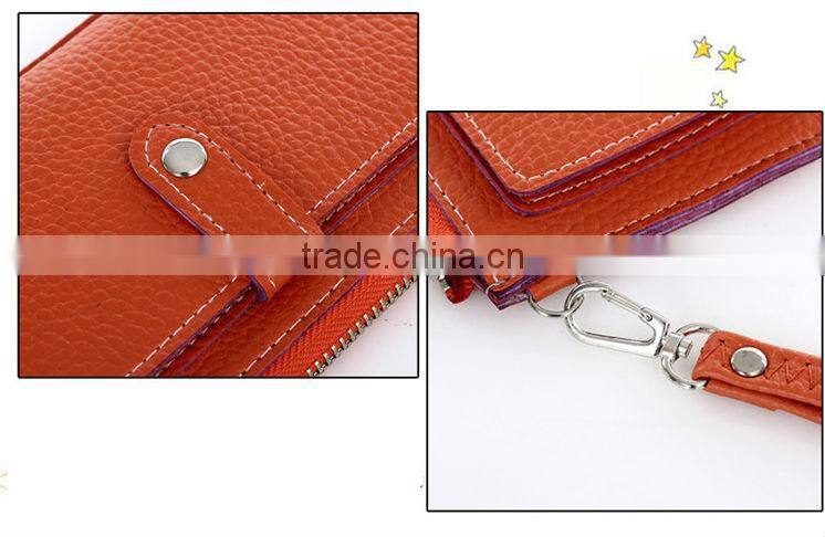 New Fashion Soft PU Leather Lady Card Coin Wallet Purse Colorful Clutch Handbag With Very Low Price