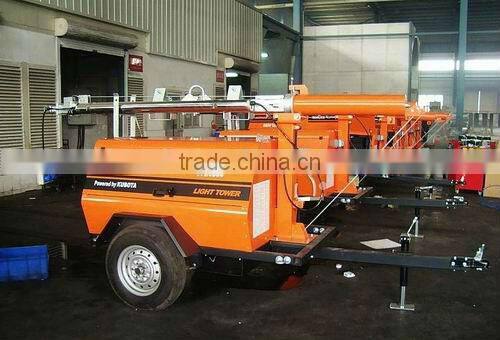 mobile light tower!!! Mast 4.8m 4*400Watt Powergen Waterproof mobile tower light