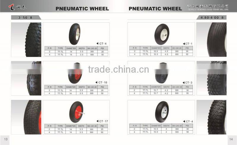 Top Smooth Hand Trolley Wheel 400-8