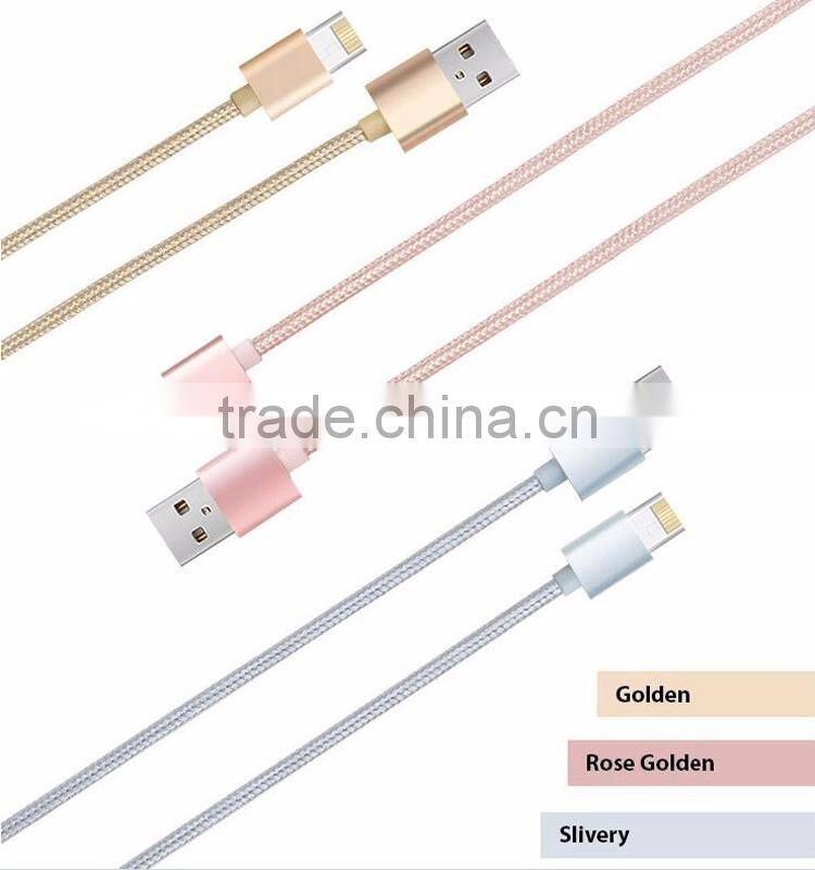 New arrival customized wholesale metal braided usb cable 2 in 1 mirco usb cable multi-function usb charger cable