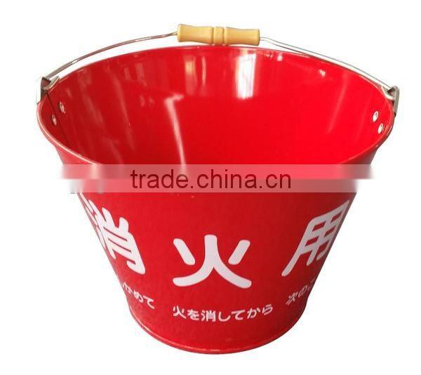 Standard Stainless Steel Printed Water Bucket