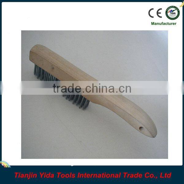 Steel Wire Wooden Handle Wire Brush
