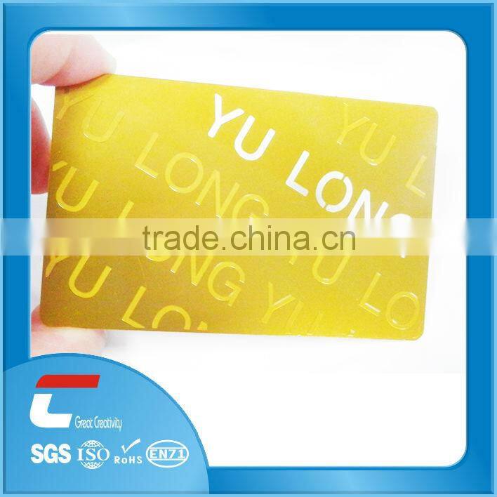 customized silver/golden laser cut metal business card