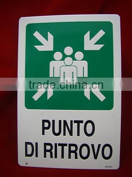 customized hazard metal warning sign