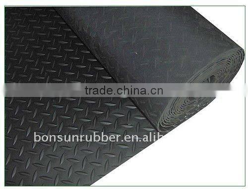 6mm thickness non slip flooring willow rubber mat