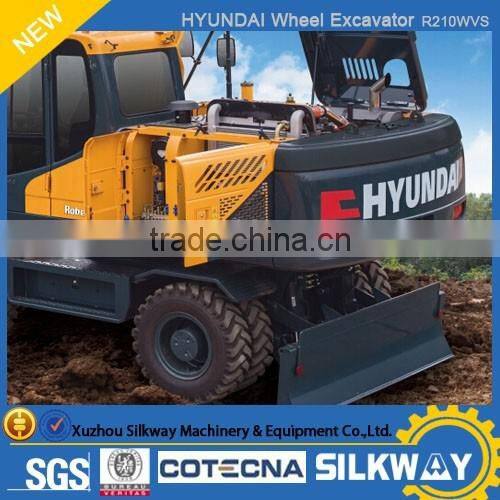 excavator on wheels R210WVS 20Ton HYUNDAI Brand Best Price