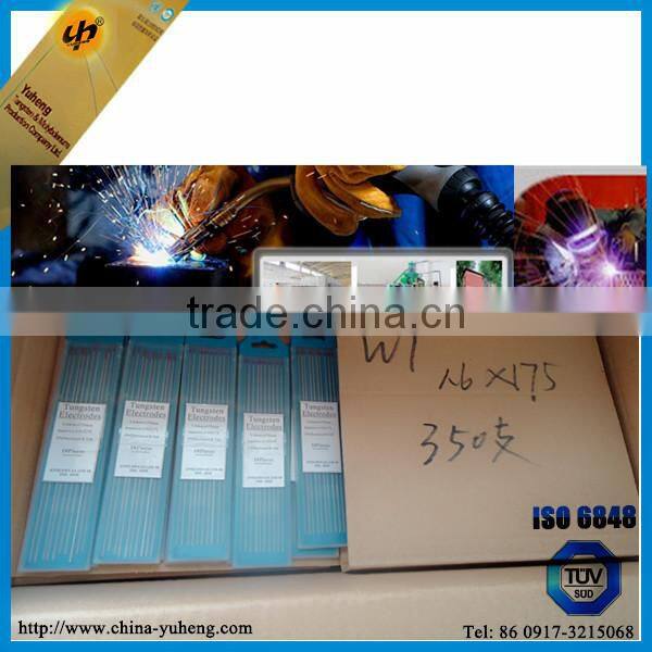 Tungsten Material Red Color tips Thoriated tig welding tungsten electrodes