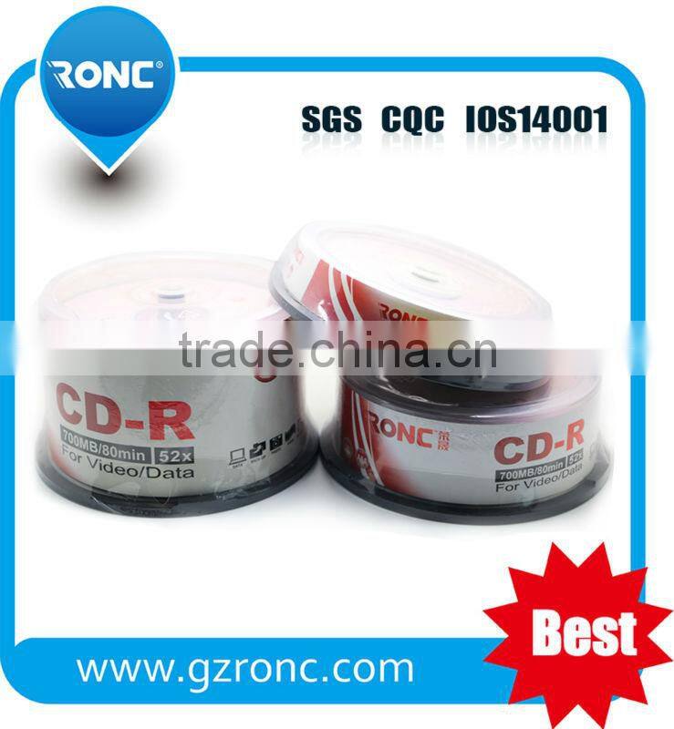 High performance Printable CD with 50 Pack for Burn Games