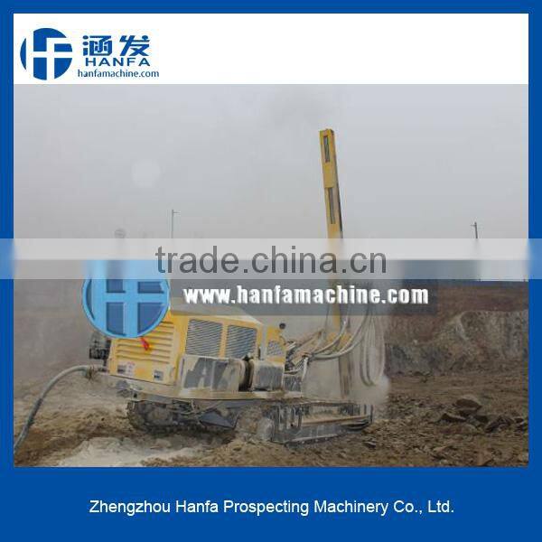 HF138Y hydraulic crawler blast hole drilling rig, can drill both horizontal and vertical hole