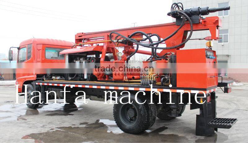drilling rig water well DTH full hydraulic power truck mounted drilling rig
