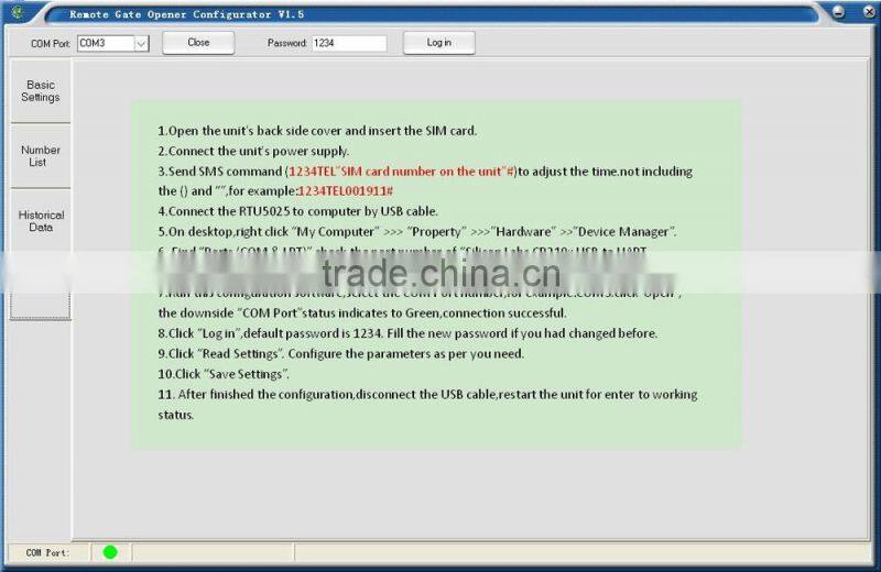 wireless GSM GPRS 3G access control RFID reader