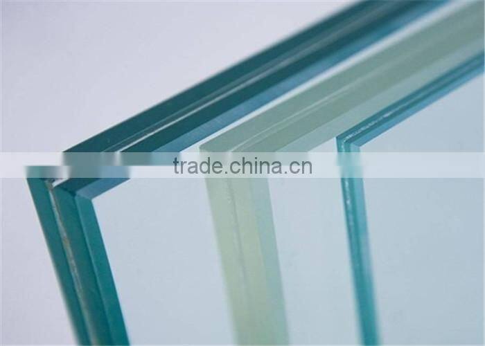 6.38-12.38mm PVB Film Clear Laminated Security Glass