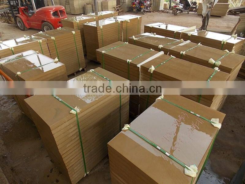 yellow beige sandstone tile