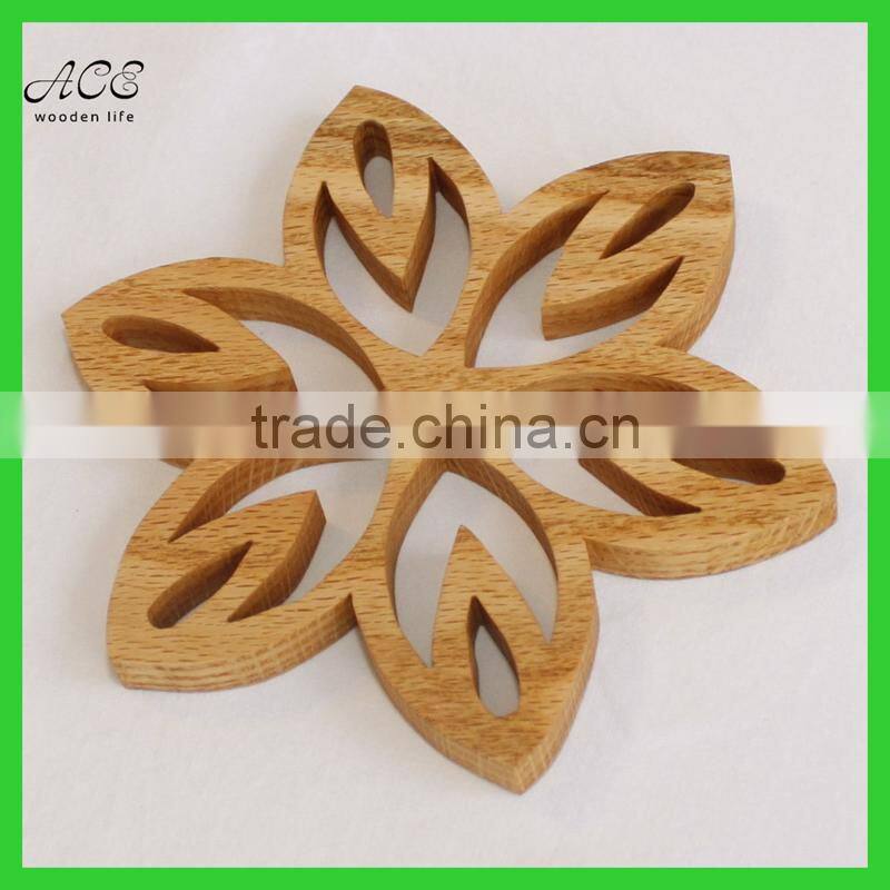 Carving wooden trivet