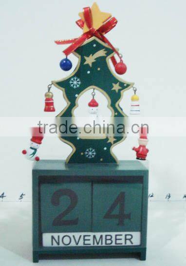 Christmas calendar,wooden christmas tree calendar,Christmas decoration