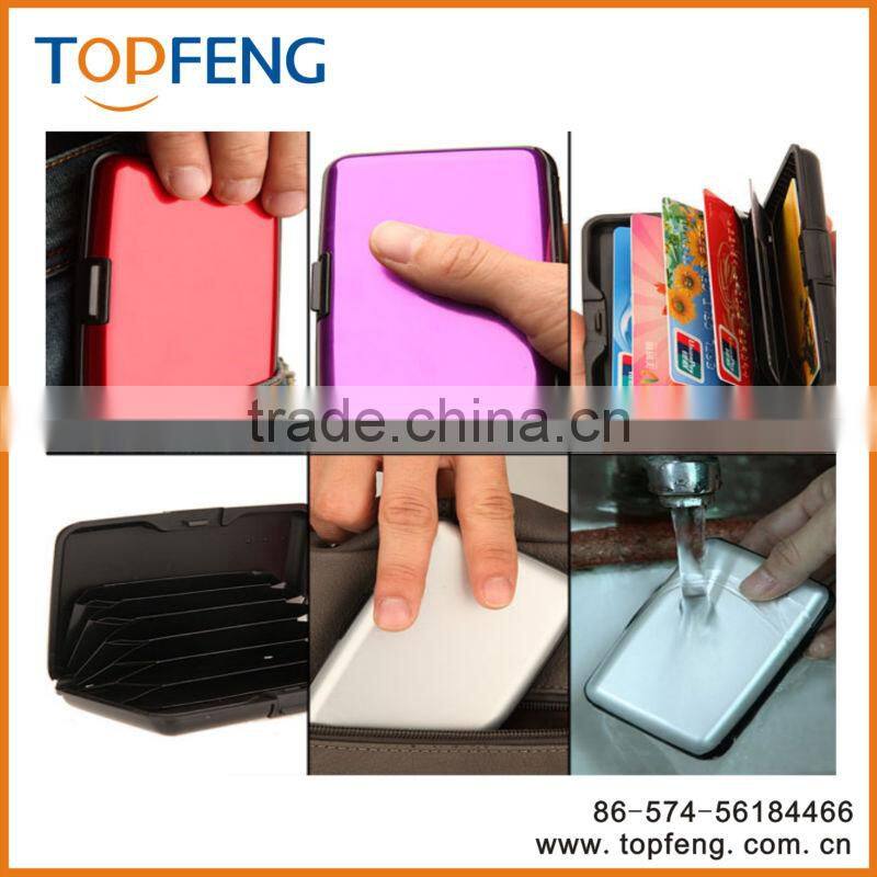 Pocket Business ID Credit Cards Wallet Holder Case Box Aluminum Metal Waterproof