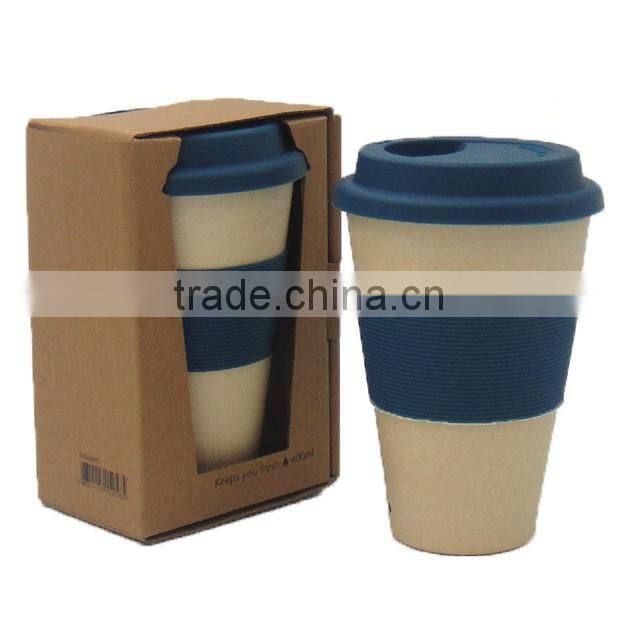 bamboo fiber eco cup with many pantone color best quality