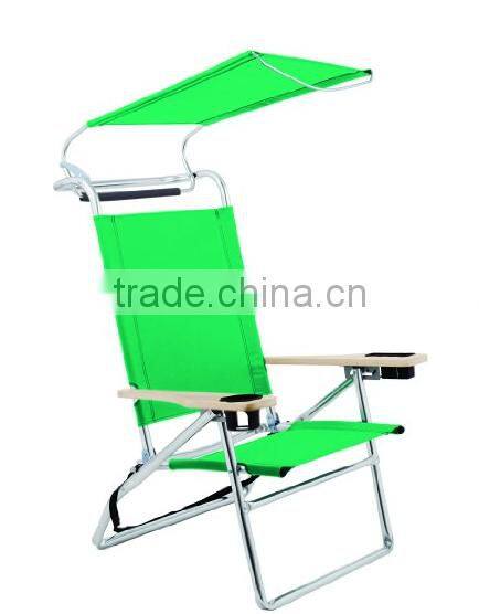 low sand beach chair with sunshade