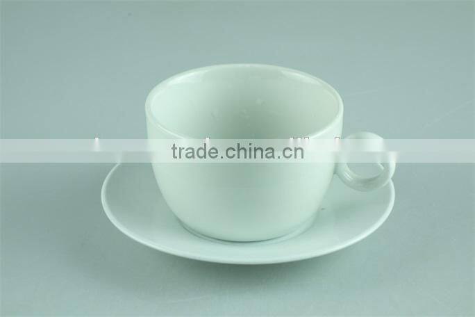 White cheap ceramic teapot with cup set for tea/coffee use