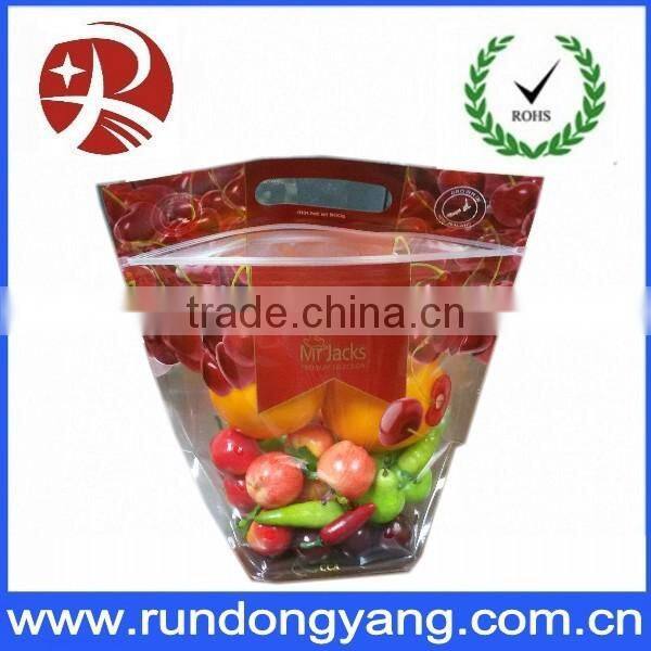 hot sale plastic stand up pouch slider zip lock fruit packing bag