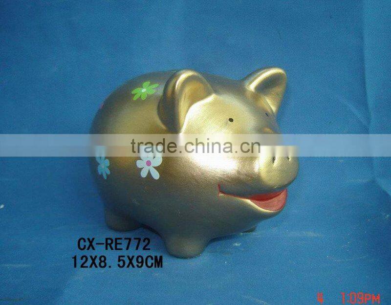 Ceramic Hop Selling Coin Saving Bank Toys, Animal Desgin Coin Bank with Sound