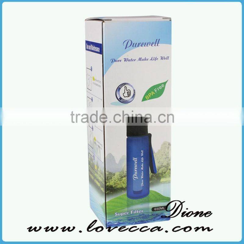 1500 Liters Filter Lifespan Portable Water Bottle/Filter System