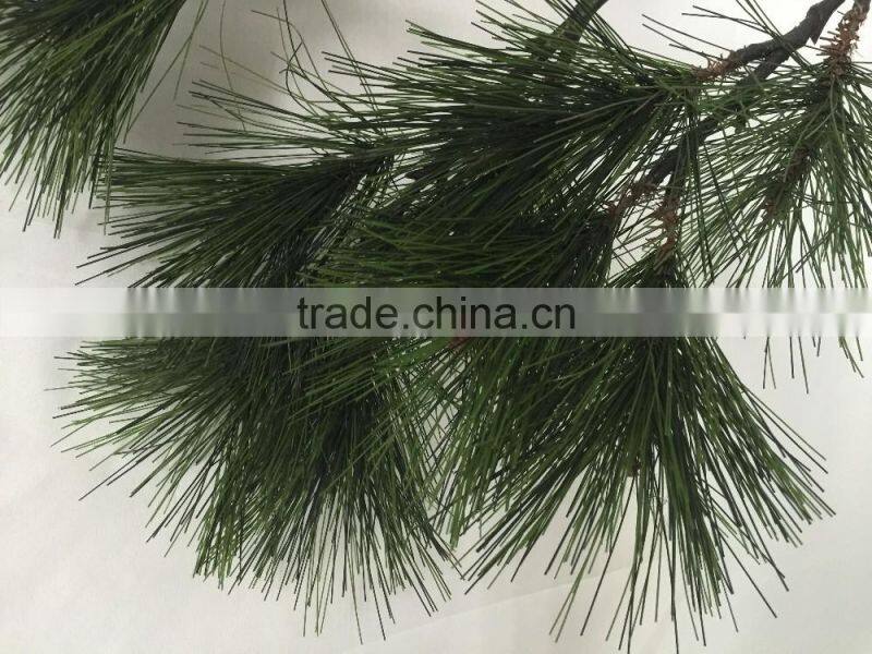 Fire Retardant artificial pine tree plastic pine branch with cone