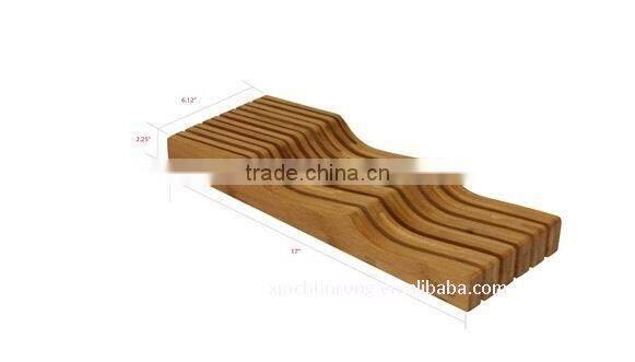 Bamboo Drawer Knife Block