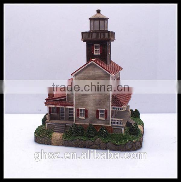 Custom souvenir 3D Castle Building model Craft resin house building model factory