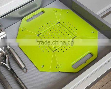 2016 Hot Sales PP Plastic Colorful Foldable Household Colander