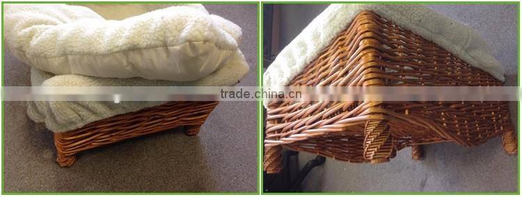 Cheap handmade wicker pet bed wicker dog bed
