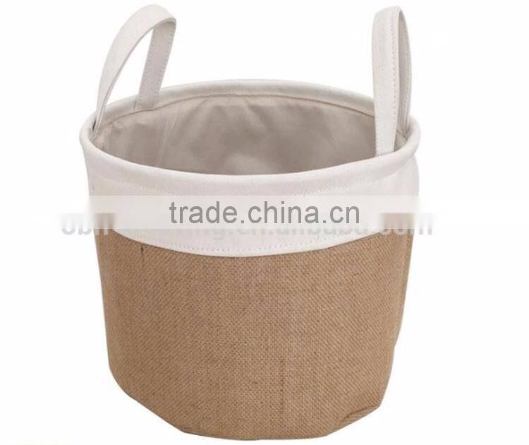 Customized set 3 foldable collapsible laundry or toy fabric storage basket