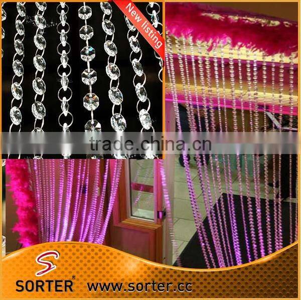 K9 crystal Clear Hanging Bead Garland for Wedding Decorations