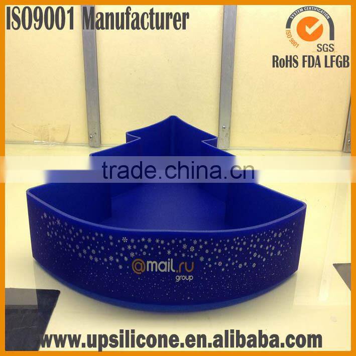 2014 new design christmas tree shap silicone flowerpot