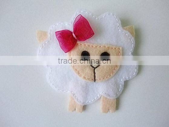 alibaba express hot sale high quality new products wholesale alibaba eco handmade felt sheep shaped hair pin made in china