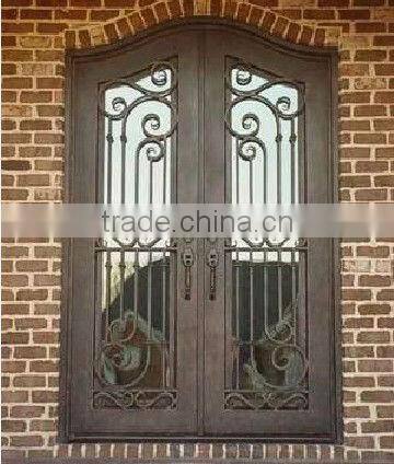 Bisini European style antique wrought iron double entry door (BG90087)