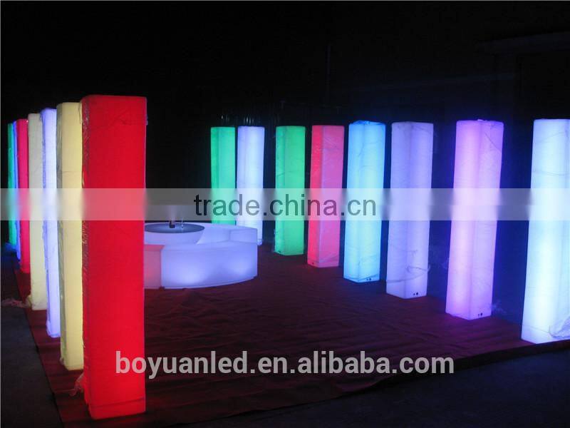led glow furniture wending decoration led column garden column light