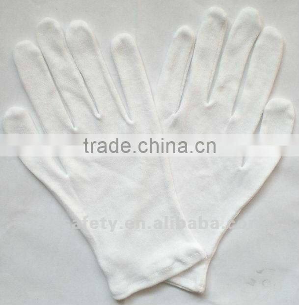 Mal's plain white 100 % cotton glove