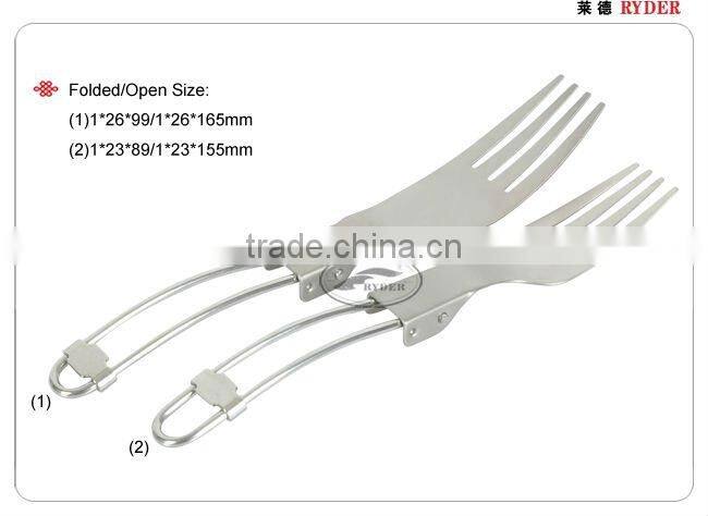 Camping Titanium Folding Fork