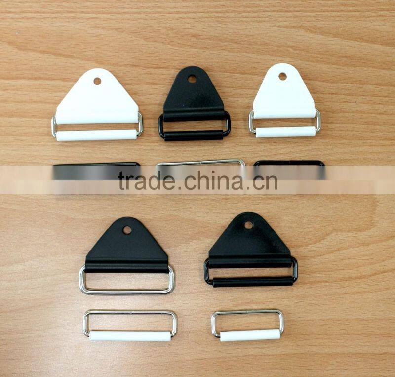 Black, White, Color, Plastic POM NYLON Loops, Rectangle rings