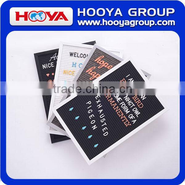 cheap but high quality letter board with white felt and white ps foam