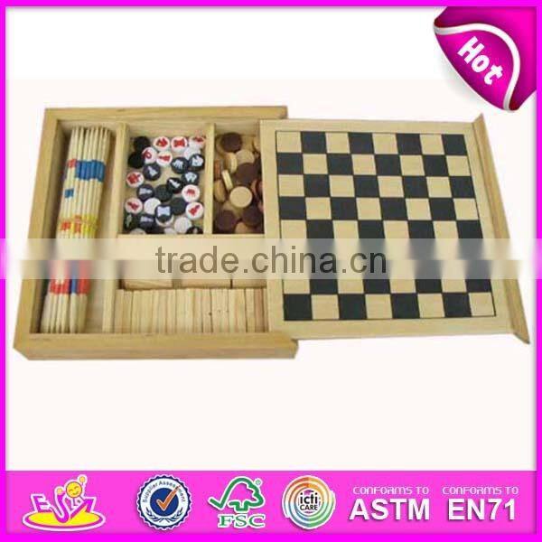 2015 High quality wooden chess set,portable and foldable wooden chess set with chessman,chess set made of solid wood W11A009
