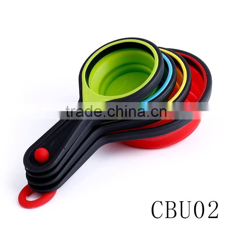High quality silicone measure tools kitchen measuring cups