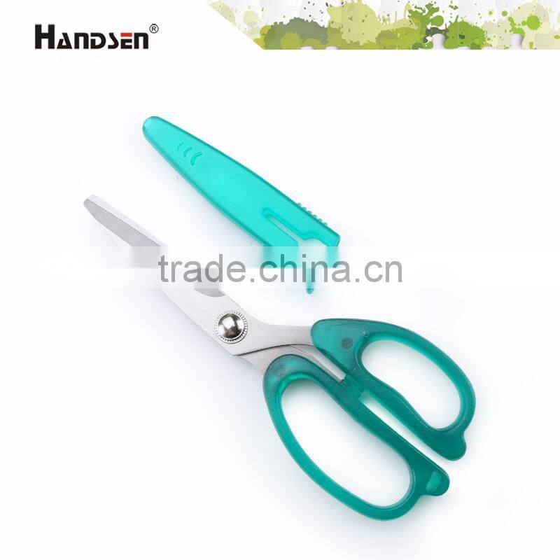 6-3/4" plastic handle with a cap fabric scissors tailor scissor