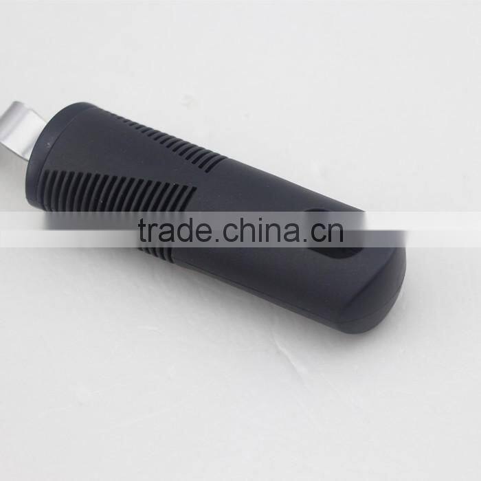 Stainless Steel Blade Single-head Peeler For Vegetable And Fruit With Black Plastic Handle