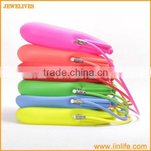 Orange Novelty Fashion Function Silicon bag Wallet Cellphone Mobile Silicon Cosmetic Bag Silicon coin bag Purse