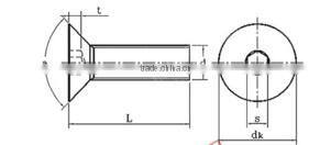 SUPPLY DIN7991 TITANIUM HEXAGON SOCKET COUNTERSUNK HEAD CAP SCRREWS