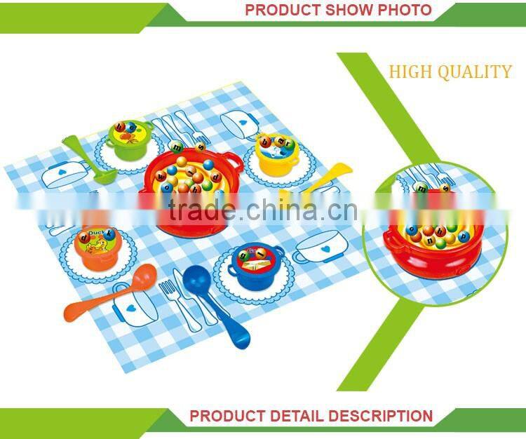 Funny intelligence tableware alphabet toy game player for kids