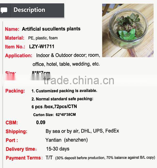 artificial table decoration small plants preserved plant for office decoration artificial mini bonsai decoration